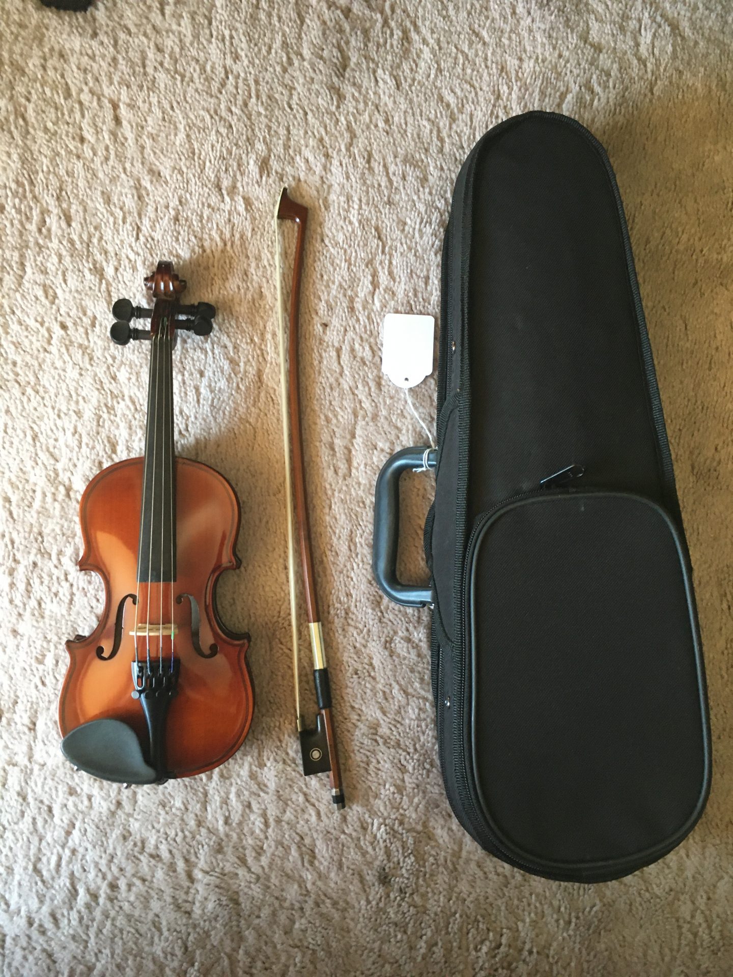1/16 size new St Antonio violin outfit